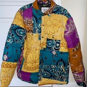 BDG pattern Quilted Shirt Jacket